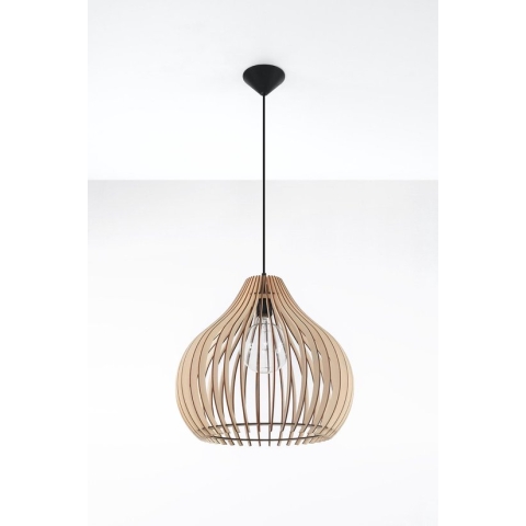 Sollux - Hanglamp Aprilla Ø 43 cm hout