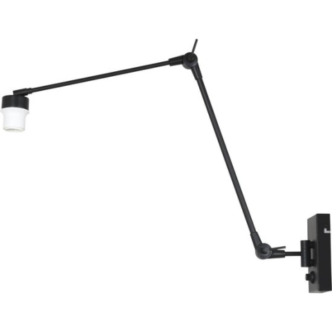 Steinhauer Gramineus wandlamp - losse armatuur - verstelbaar - E27 - zwart