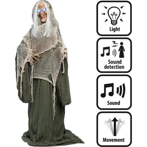Boland - Decoratie Creepy heks (153 cm) - Horror - Horror