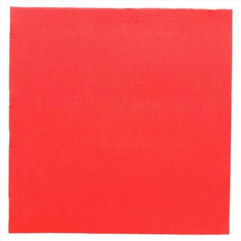 50x Servetten 40x40cm "Double Point" Rood (50 stuks)