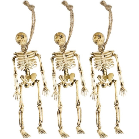 WIDMANN - Halloween decoratie hang skeletten