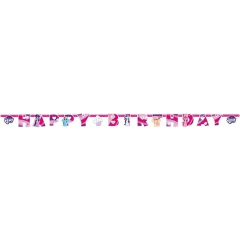 AMSCAN - My Little Pony Happy Birthday slinger - Decoratie > Slingers en hangdecoraties