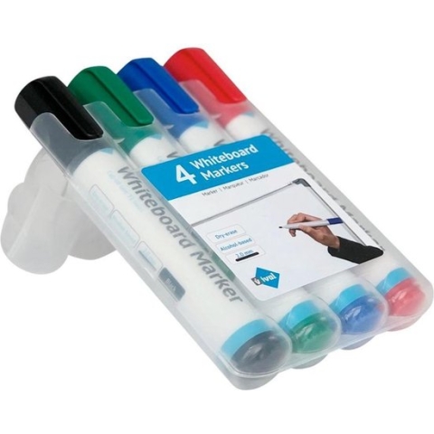 IVOL Whiteboard markers set van 4 verschillende kleuren