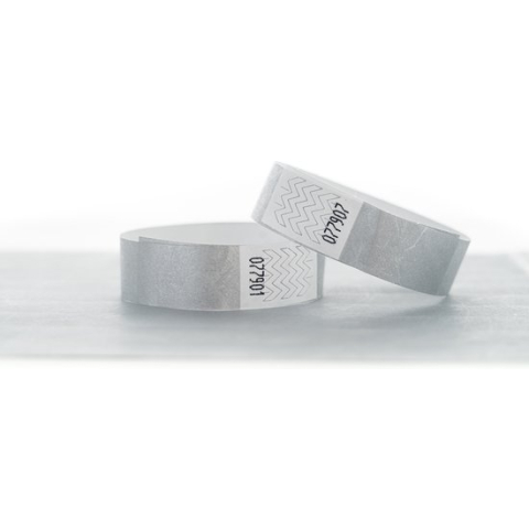 1000 Polsbandjes, Tyvek Zilver