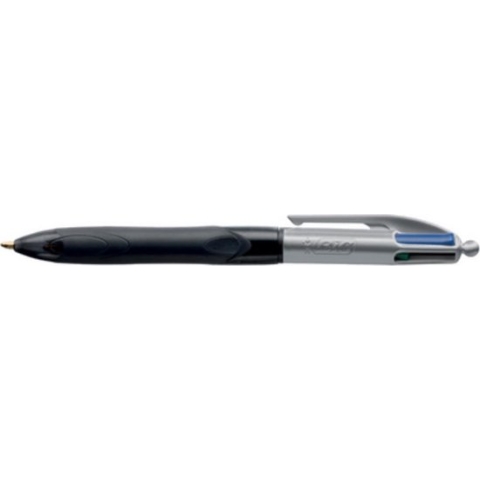 BIC Balpen 4 Colours Grip Pro - 1 Stuk - Punt 0.4 mm