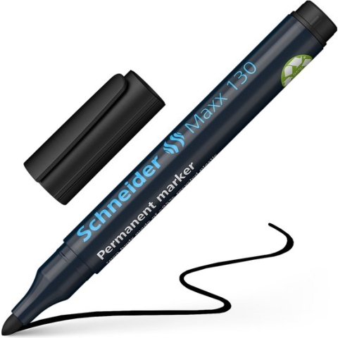 Schneider permanent marker - Maxx 130 - ronde punt - zwart - S-113001
