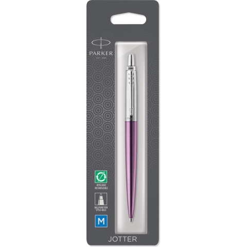 Parker Jotter balpennen | Victoria violet | medium punt blauwe inkt
