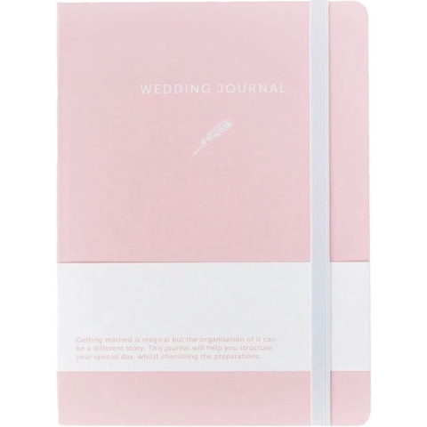 A-Journal Wedding-Journal Bruiloft Planner Roze Wit