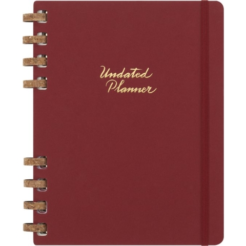Moleskine Ongedateerde Spiral Planner - XL - Kers