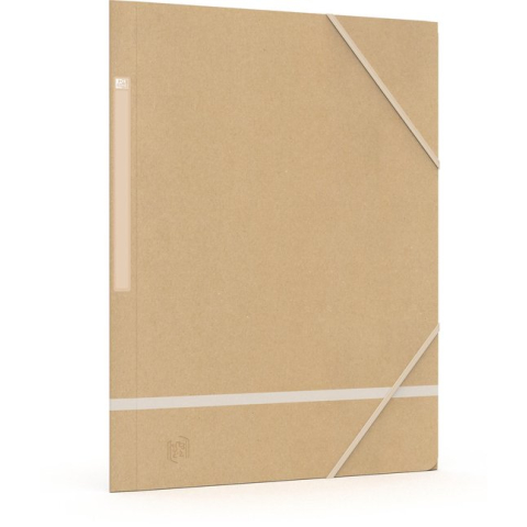 Oxford Touareg - elastomap - A4 - karton - naturel wit - pak van 5 mappen