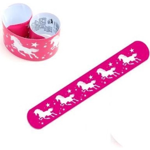Klaparmband Eenhoorn | Unicorns | Fel Roze