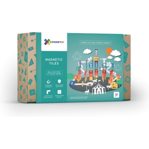 Connetix - Ball Run Pack knikkerbaan 92 stuks - magnetisch constructiespeelgoed