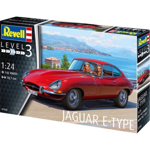 1:24 Revell 07668 Jaguar E-Type (Coupé) Plastic Modelbouwpakket