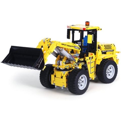 DW4Trading Wiellader Bulldozer - 4 Motoren Draadloos - 1582 Stukjes - Compatibel met Grote Merken
