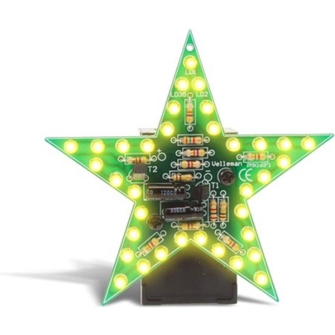 Whadda Soldeerkit Knipperende Ster 9 X 9 Cm 9v Geel/groen