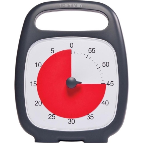 Time Timer - Plus - 60 Minuten - 18 x 15 cm - Zwart