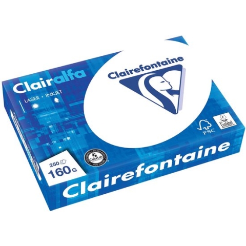 Clairefontaine Clairalfa presentatiepapier - A4 - 160 gram - pak van 250 vel