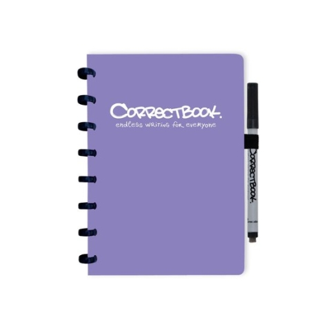 Correctbook Original Petunia Purple-Gelinieerd - Uitwisbaar / Whiteboard Notitieboek