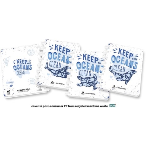 Schrift Adoc Ocean Waste Plastics A5 144blz 90gr ruit 4x8mm - 10 stuks