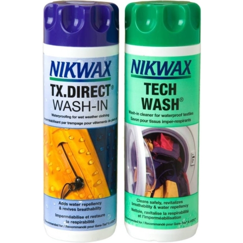 Nikwax Tech Wash & TX Direct - impregneermiddel - wasmiddel - 2pack - 300 ml