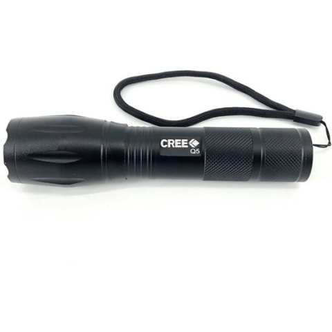 2-pack Militaire LED Zaklamp - 2000 Lumen - Zwart