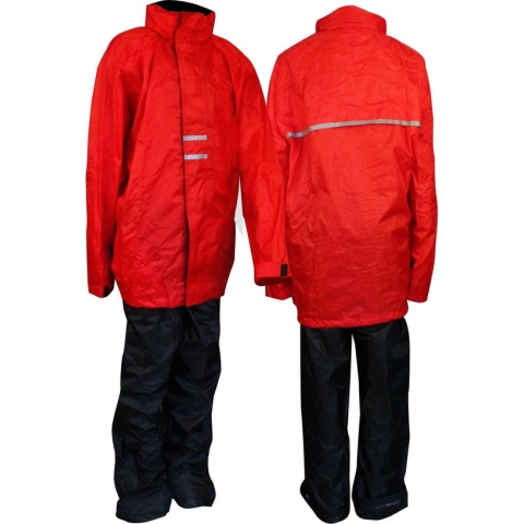 Ralka Regenpak - Junior - Rood/Zwart - 152