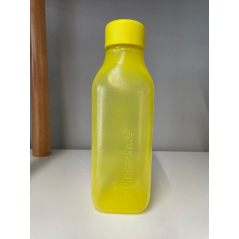 Tupperware Ecofles 500ml vierkant oranje