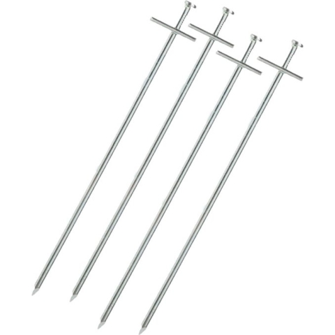 12x grondpennen/tentharingen tarzan metaal 23 cm - Rotspennen - Spijkerharingen