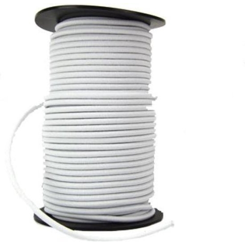 Elastisch Touw - 10 mm - WIT - elastiek per meter