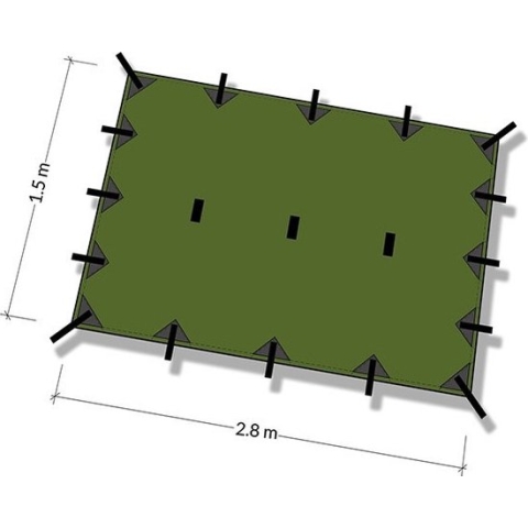 Superlight Tarp S – Olive Green