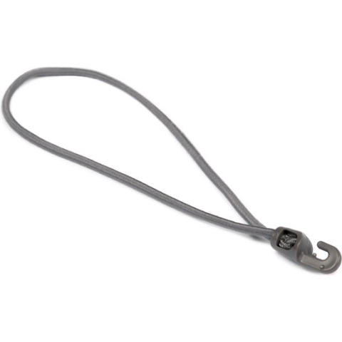Spanelastiek - Lus met haak | 25 stuks | Grijs | Lengte: 25 cm | Zeer elastisch & slijtvast