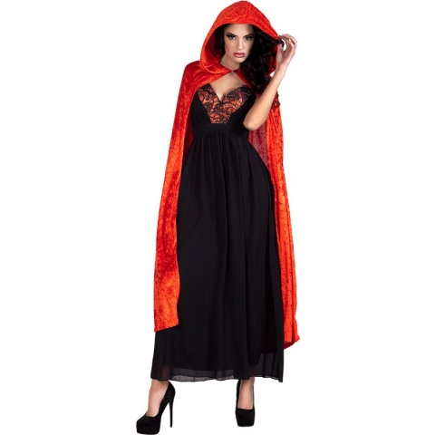 Boland - Cape Dawn rood - Rood - One size - Volwassenen - Vampier - Halloween - Horror - Vampier