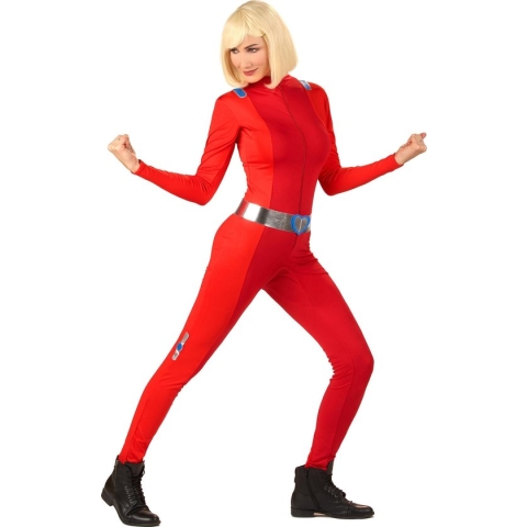 LUCIDA - Rood spion kostuum voor dames - M (38/40)