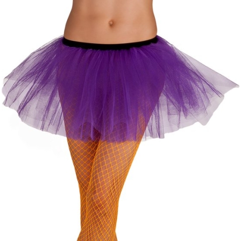 Boland - Tutu paars (M) - Paars - M - Volwassenen - Danser/danseres - 80's & 90's - Disco