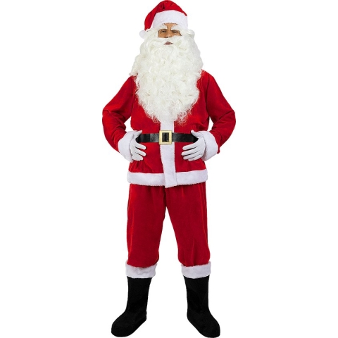 FUNIDELIA Deluxe Kerstman kostuum voor mannen - Maat: 3XL - Rood