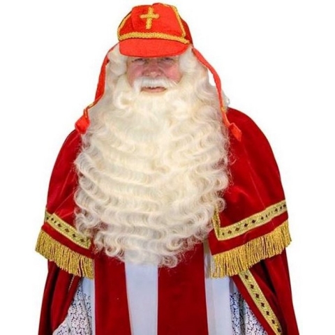 werkmijter Sinterklaas polyester rood one-size