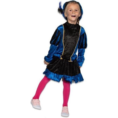 Pietenjurkje met petticoat blauw (mt 116)
