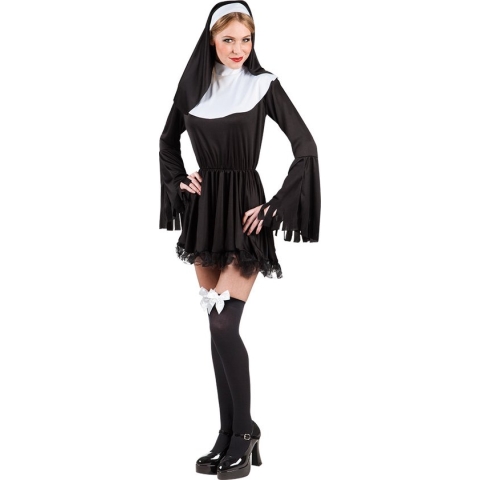 Boland - Kostuum Stoute non (M) - Multi - M - Volwassenen - Non - 18+- Sexy