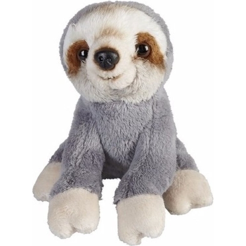 Pluche zittende luiaard knuffeldier 15cm