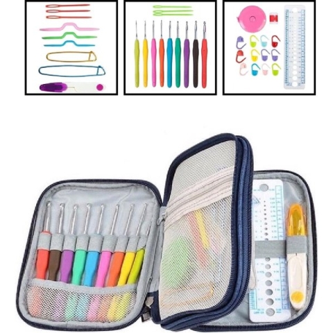 25 delige Luxe Soft Grip Haaknaalden Set Haak - Brei - Accessoires - Crochet Hook Knit Set