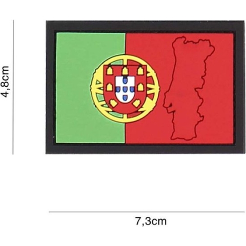 Embleem 3D PVC Portugal met Contour