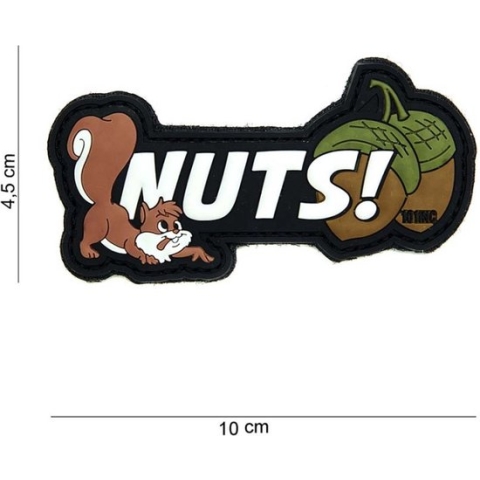 101 Inc Embleem 3D Pvc Nuts Wit  14019