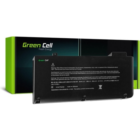 GREEN CELL Batterij voor Apple Macbook Pro 13 A1278 (Mid 2009, Mid 2010, Early 2011, Late 2011, Mid 2012) / 11,1V 4400mAh