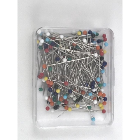 glaskopspelden 200 stuks - spelden met glaskop - kopspelden in hersluitbaar doosje - topcadeau creatief