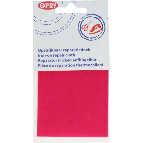 opry Reparatiedoek opstrijkbaar katoen fuchsia