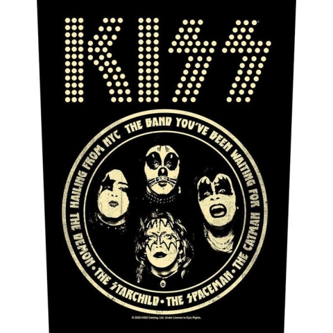 Kiss Rugpatch Hailing From NYC Zwart
