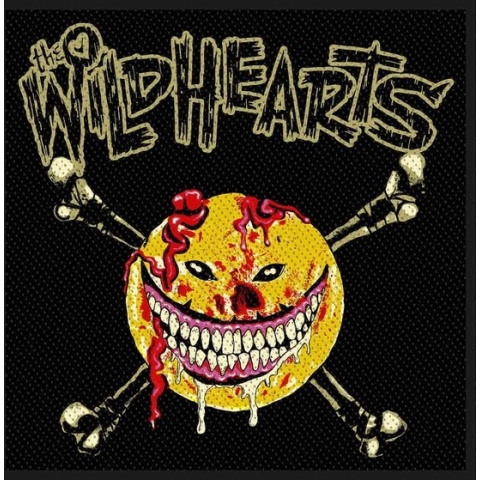 The Wildhearts Patch Smile Face Zwart