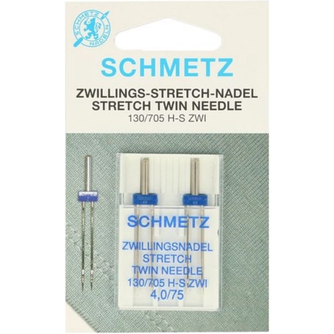 SCHMETZ STRETCH TWEELING  NAALDEN 4.0-75  2 stuks in 1 verpakking