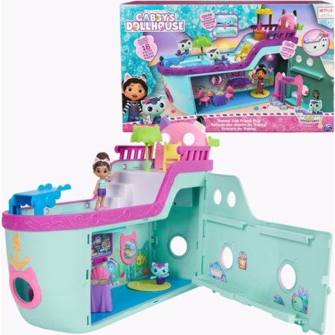 Gabby’s Poppenhuis – Meerminnenschip – Cruiseschip – Speelfigurenset