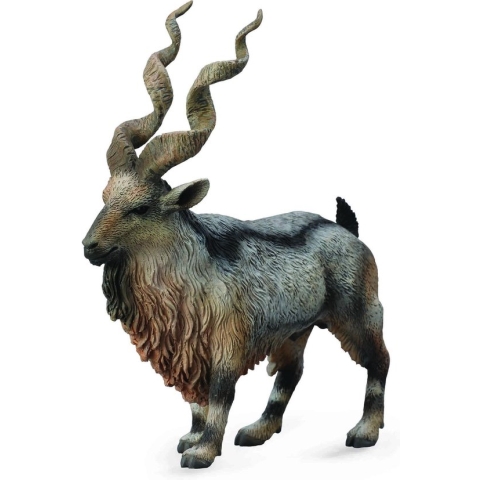 Collecta Wilde Dieren: Schroefhoorngeit 10 Cm Bruin/grijs
